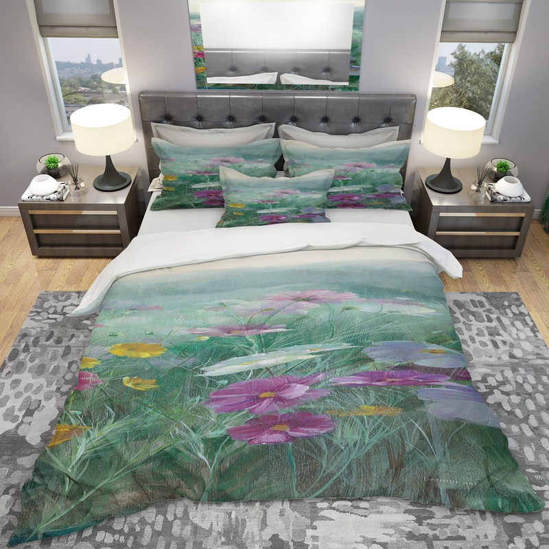 Cosmos at Dawn III - Geometric Duvet Cover Set