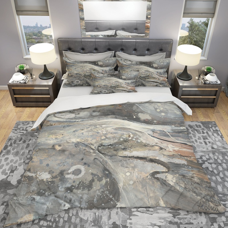 Fire and Ice Minerals VI - Geometric Duvet Cover Set