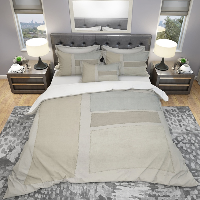 Painted Weaving III FB - Geometric Duvet Cover Set