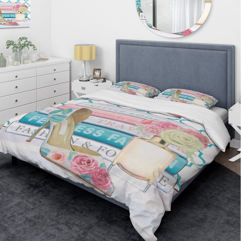 Pink Fashion high heels II - Glam Duvet Cover Set