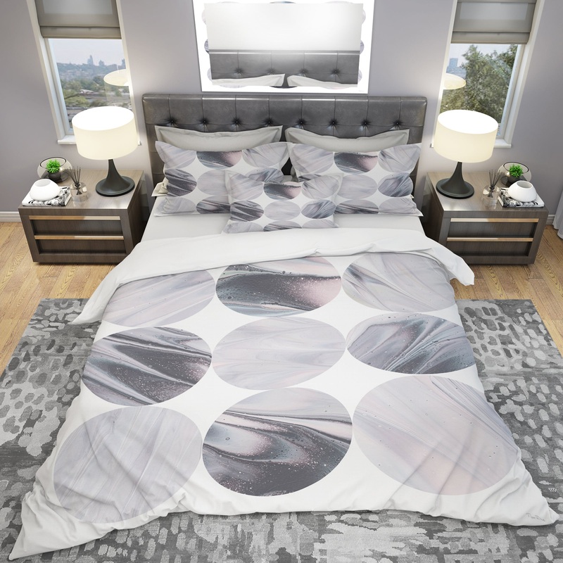 Circle Marble IV - Geometric Duvet Cover Set