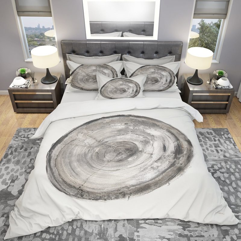 Circle natural elements III - Geometric Duvet Cover Set