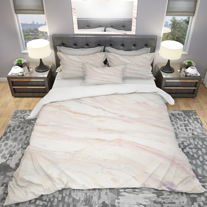 Copper Dreams Geometric - Geometric Duvet Cover Set