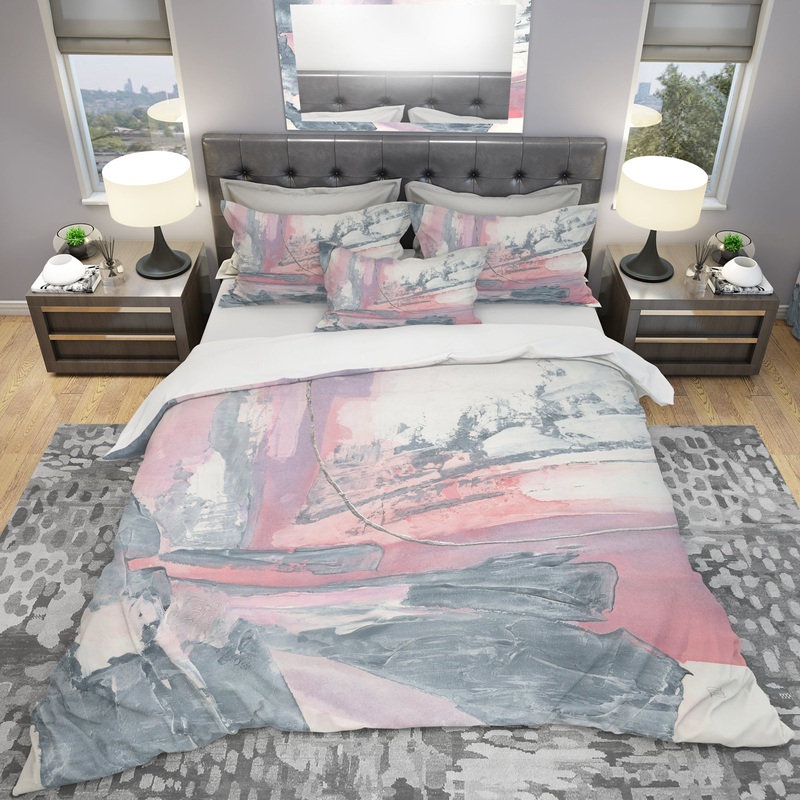 Durty Shabby Pink Blush I - Shabby Duvet Cover Set