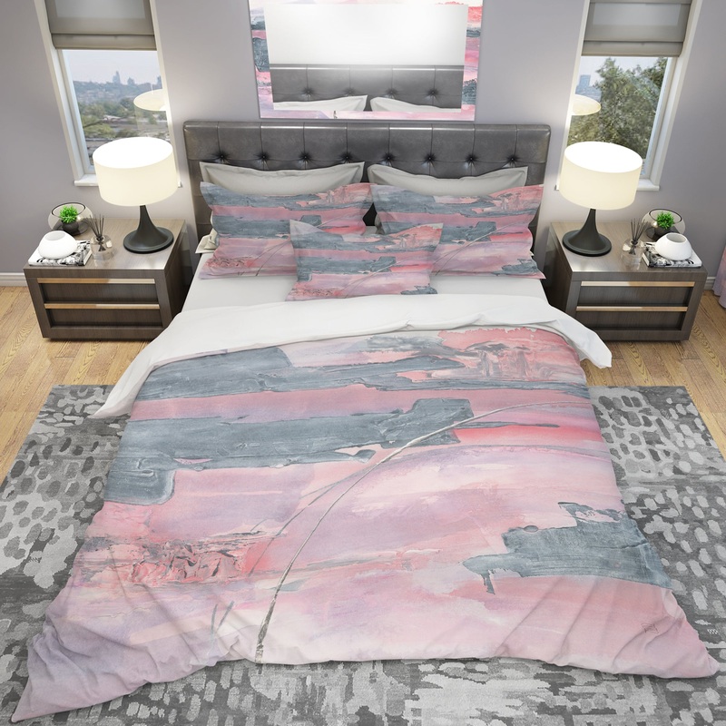 Durty Shabby Pink Blush II - Shabby Duvet Cover Set