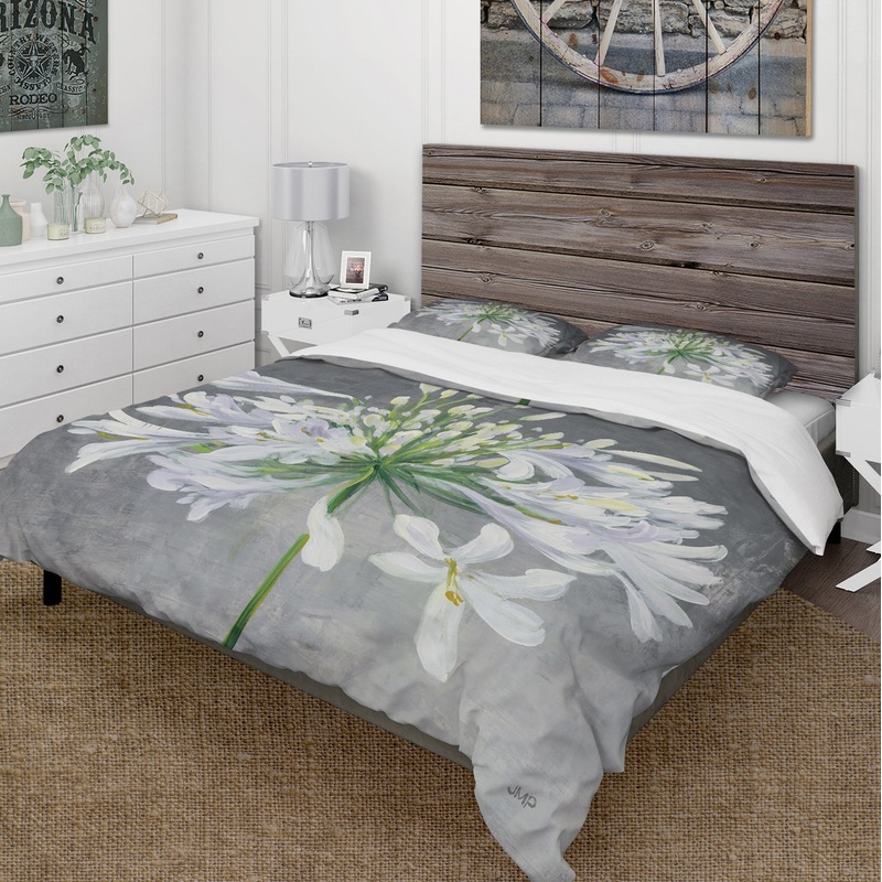 Flower Cleome Splash I - Cottage Duvet Cover Set