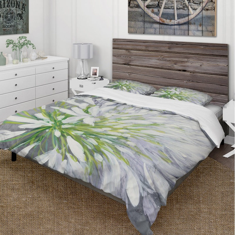 Flower Cleome Splash II - Cottage Duvet Cover Set