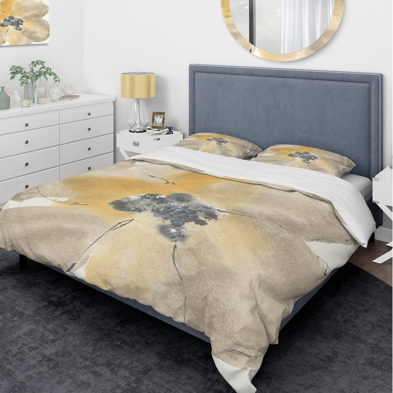 Galm Flower Tones I - Glam Duvet Cover Set