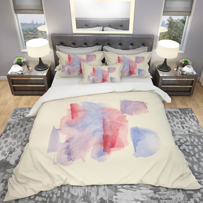 geometric Pastel I - Geometric Duvet Cover Set