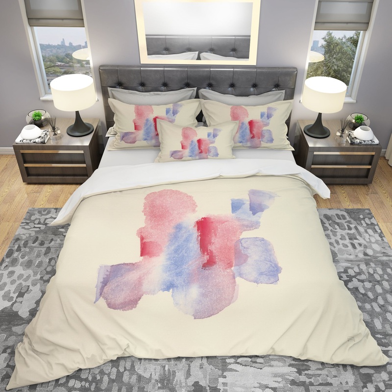 geometric Pastel II - Geometric Duvet Cover Set
