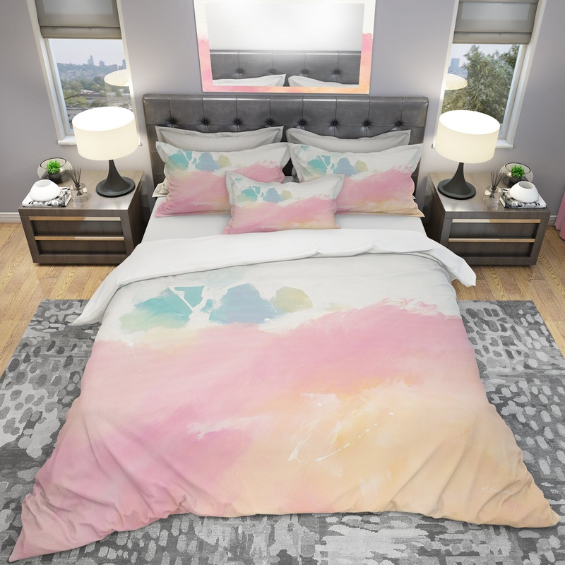 Pink Dream - Geometric Duvet Cover Set