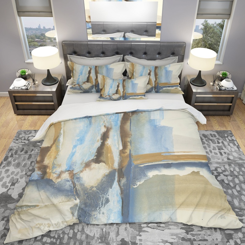River Run II - Geometric Duvet Cover Set