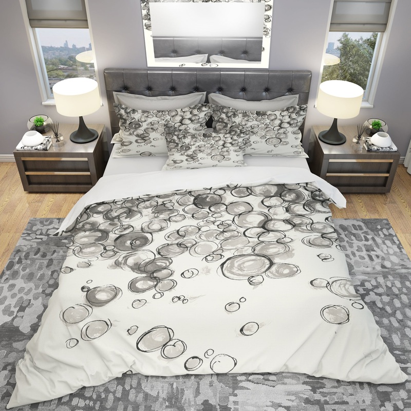 Simple Bubbles IV - Geometric Duvet Cover Set