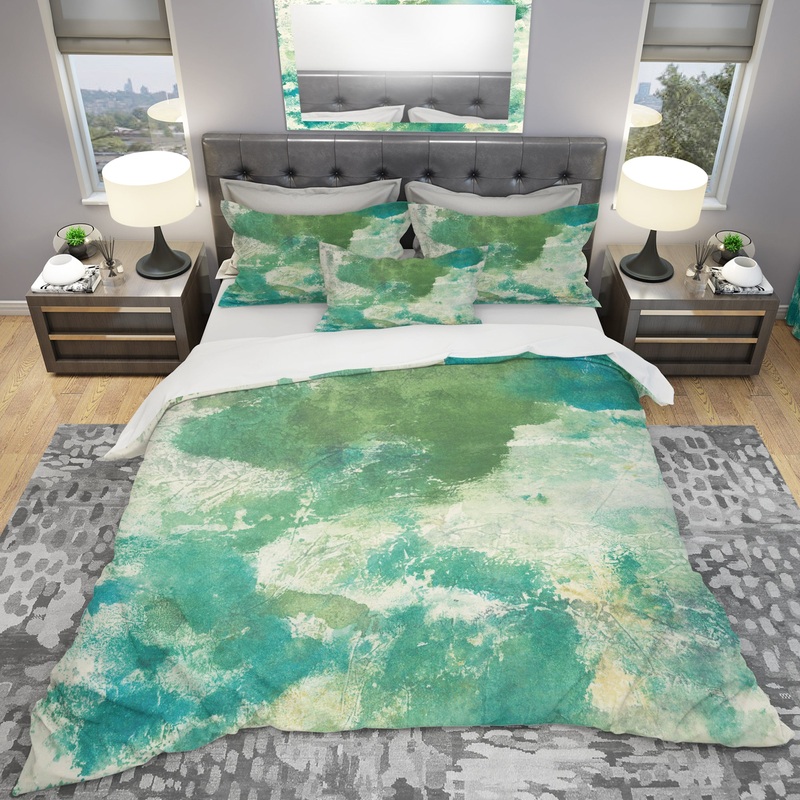 Watercolor Rock II - Geometric Duvet Cover Set