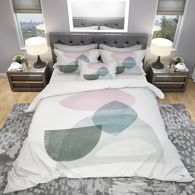 Distressed Dream I - Geometric Duvet Cover Set
