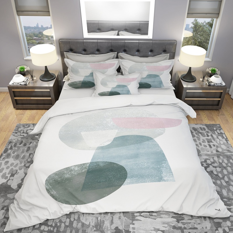 Distressed Dream III - Geometric Duvet Cover Set