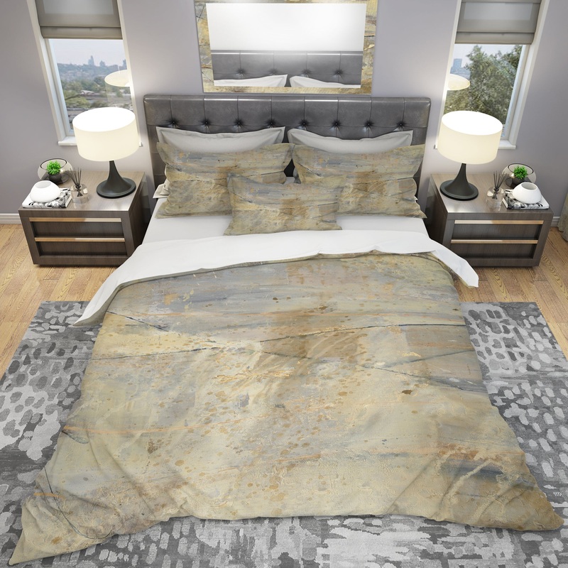 Geometric Cream Block I - Geometric Duvet Cover Set