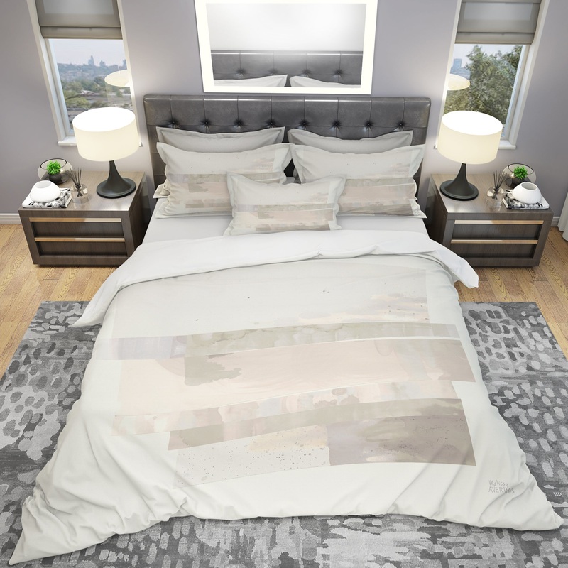 Geometric Neutral Form I - Geometric Duvet Cover Set