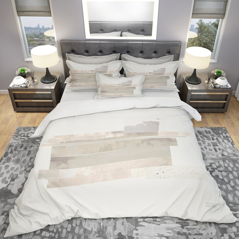 Geometric Neutral Form II - Geometric Duvet Cover Set