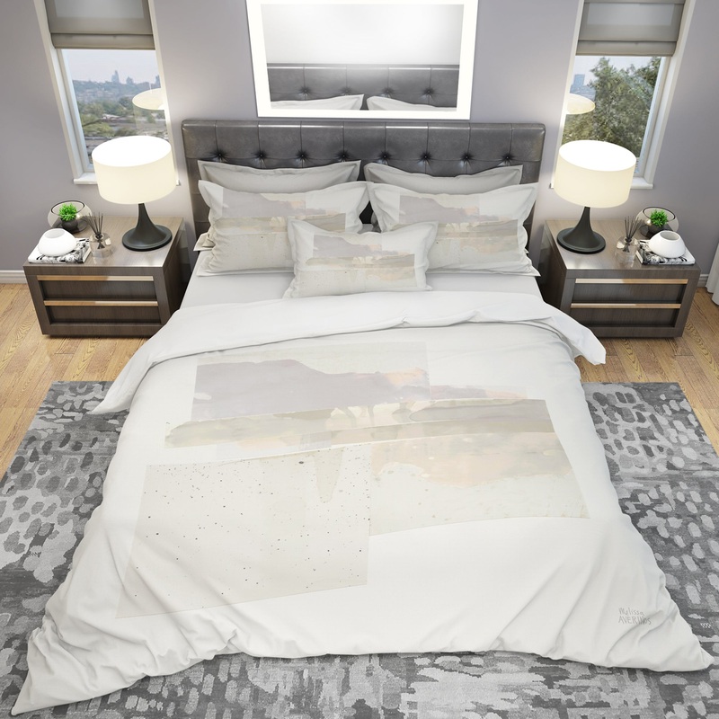 Geometric Neutral Form III - Geometric Duvet Cover Set