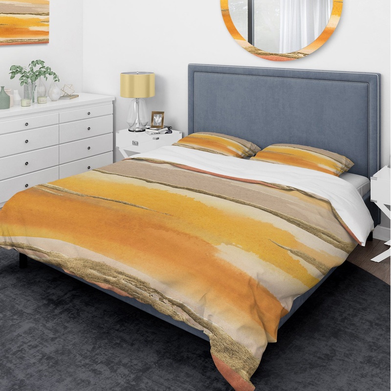 Gilded Amber II - Glam Duvet Cover Set
