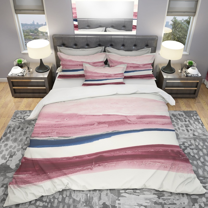 Patch of Dirty Pink II - Geometric Duvet Cover Set