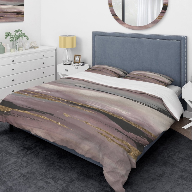 Purple Glam Storm III - Glam Duvet Cover Set