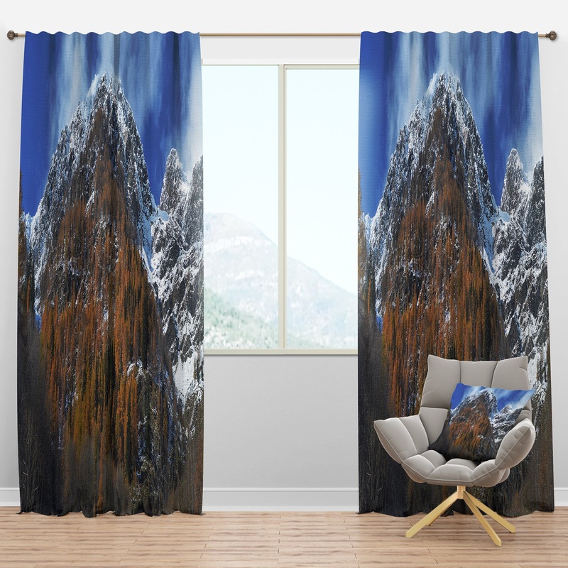 Autumn landscape in the Alps - Landscapes Curtain Panels