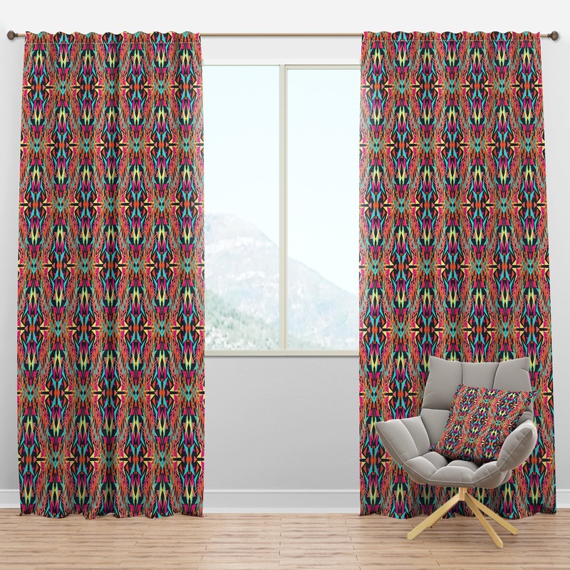 Electro Boho Color Trend - Bohemian & Eclectic Curtain Panels