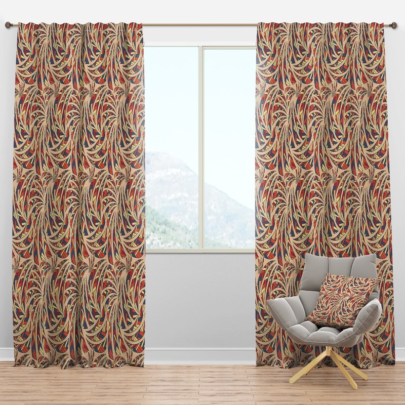 Ethnic Pattern - Bohemian & Eclectic Curtain Panels