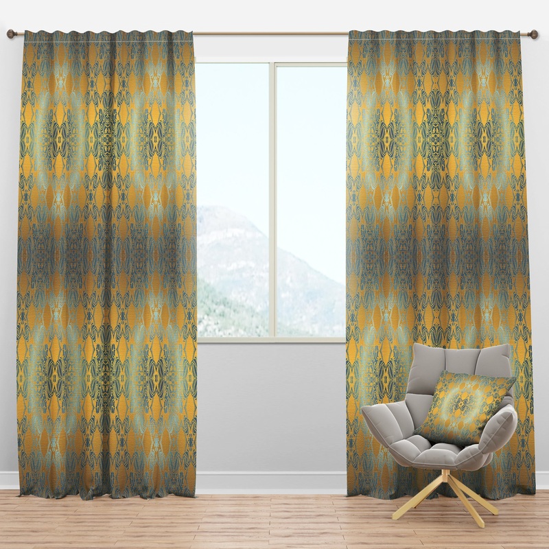 Glam Flowers Decorative - Glam Curtain Panels