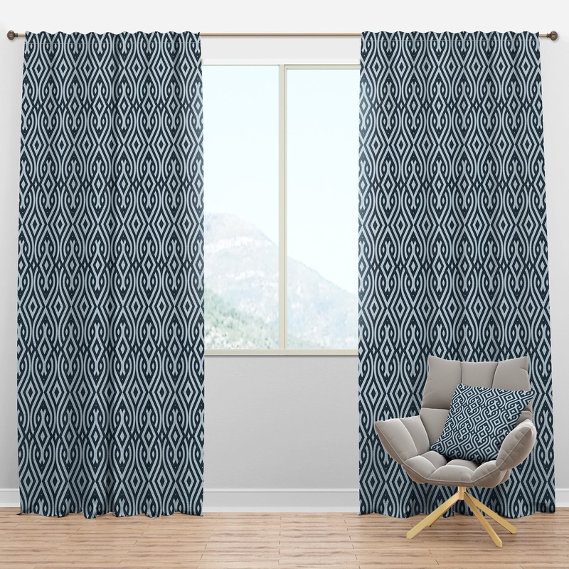 Vintage Pattern - Scandinavian Curtain Panels