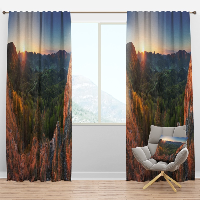 Spring Forest Slovakia - Landscape Photography Curtain Panels