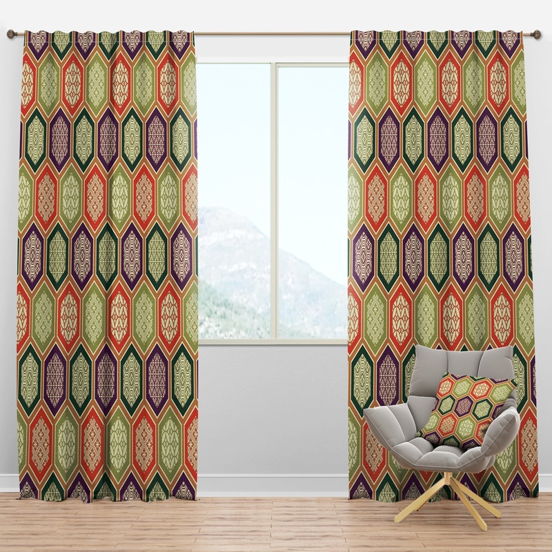 Traditional Japanese Pattern - Modern & Contemporary Curtain Panels
