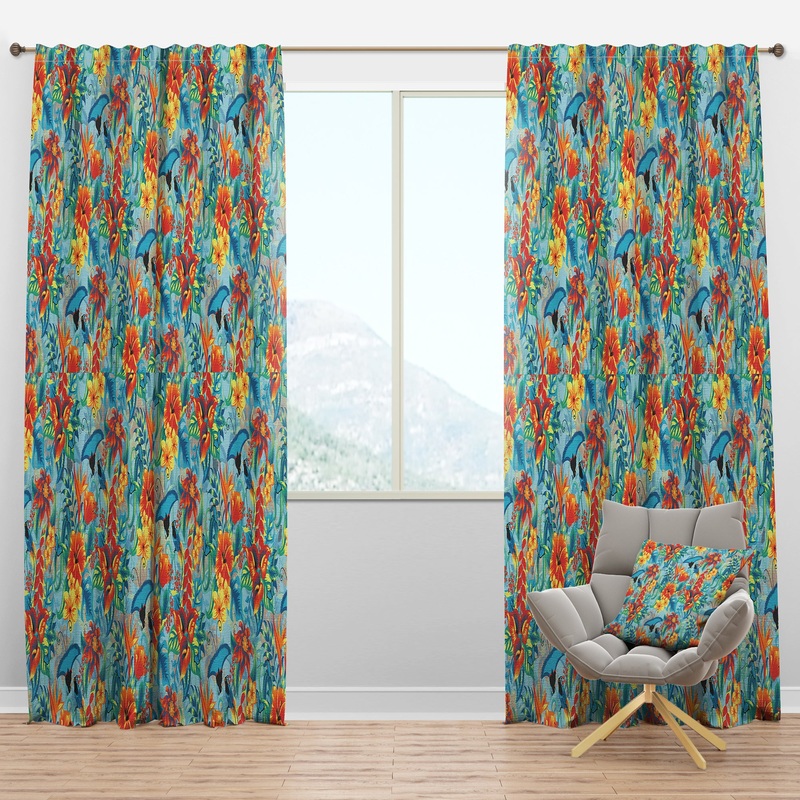 Tropical Pattern - Tropical Curtain Panels