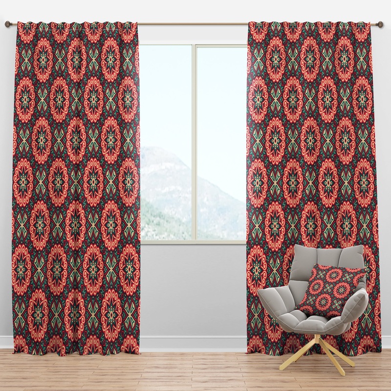 Vintage Decorative Elements - Bohemian & Eclectic Curtain Panels
