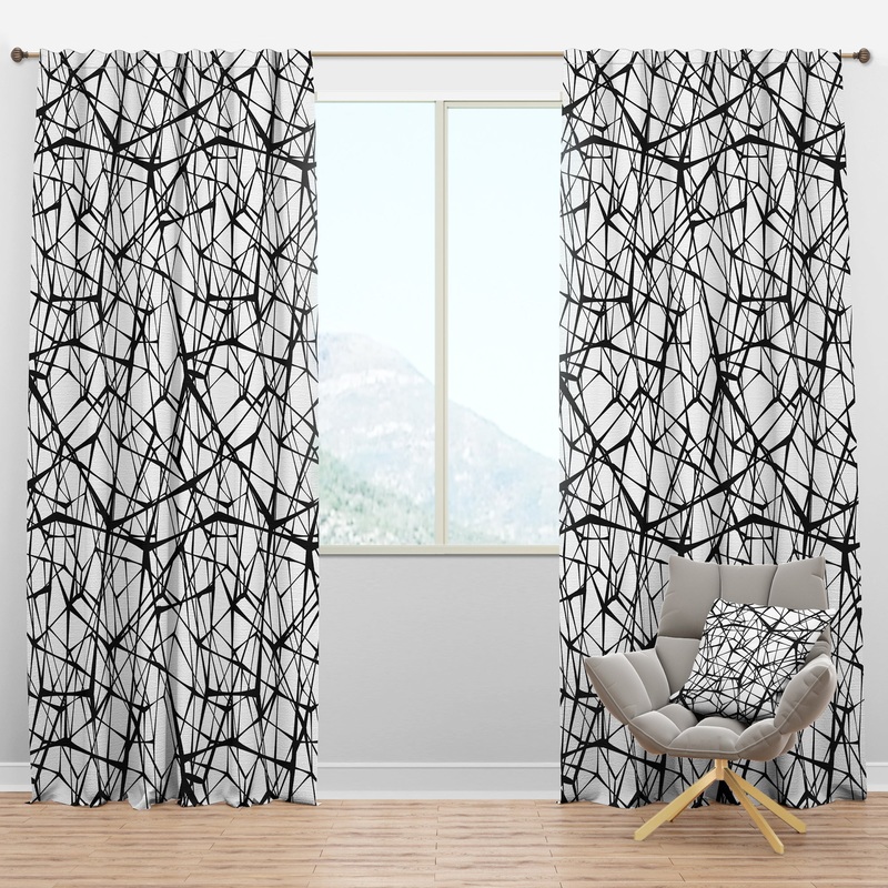 Web Pattern - Modern & Contemporary Curtain Panels