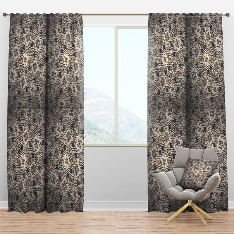 Arabic Mosaic Ceiling - Modern & Contemporary Curtain Panels