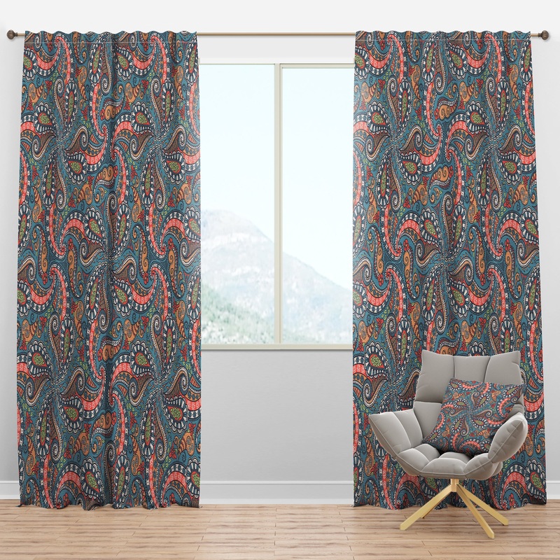 Elegant Lace Pattern - Bohemian & Eclectic Curtain Panels
