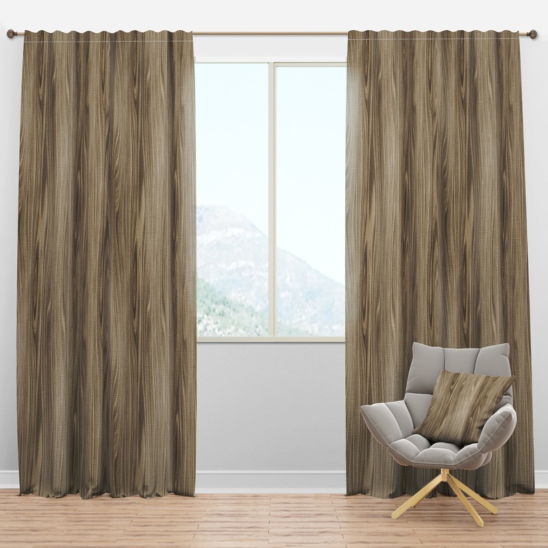Vertical annual tree rings - Abstract Curtain Panels