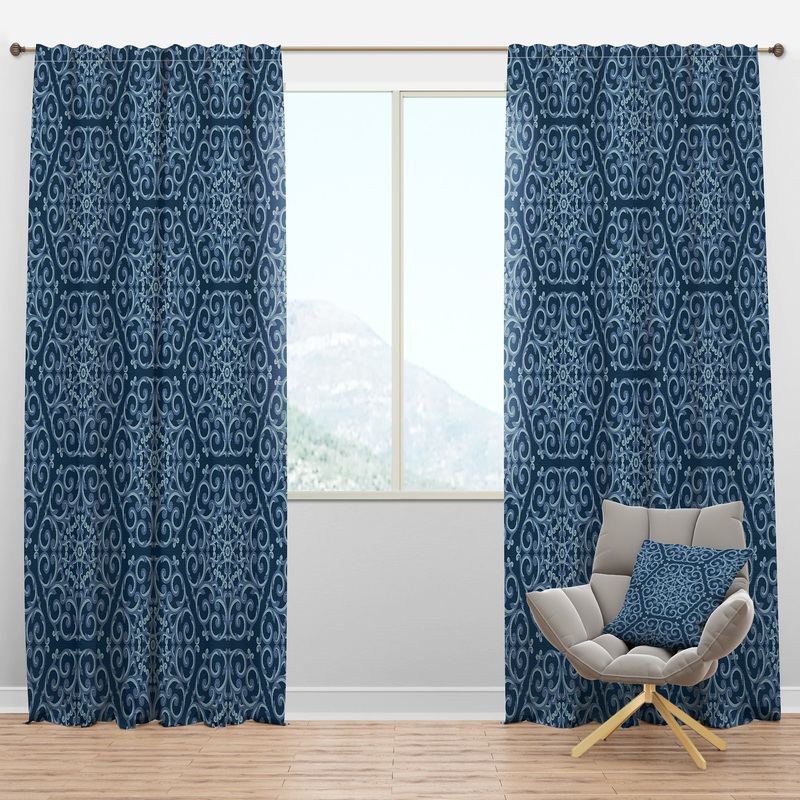 Vintage Pattern - Mid-Century Modern Curtain Panels