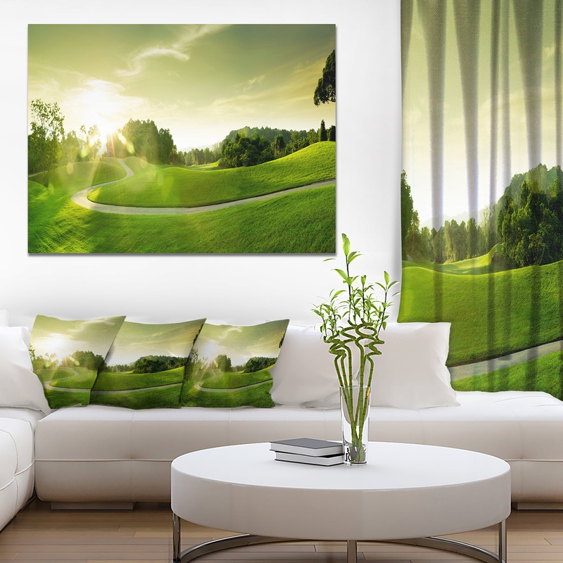 Beautiful Green Valley Panorama - Landscape Wall Artwork