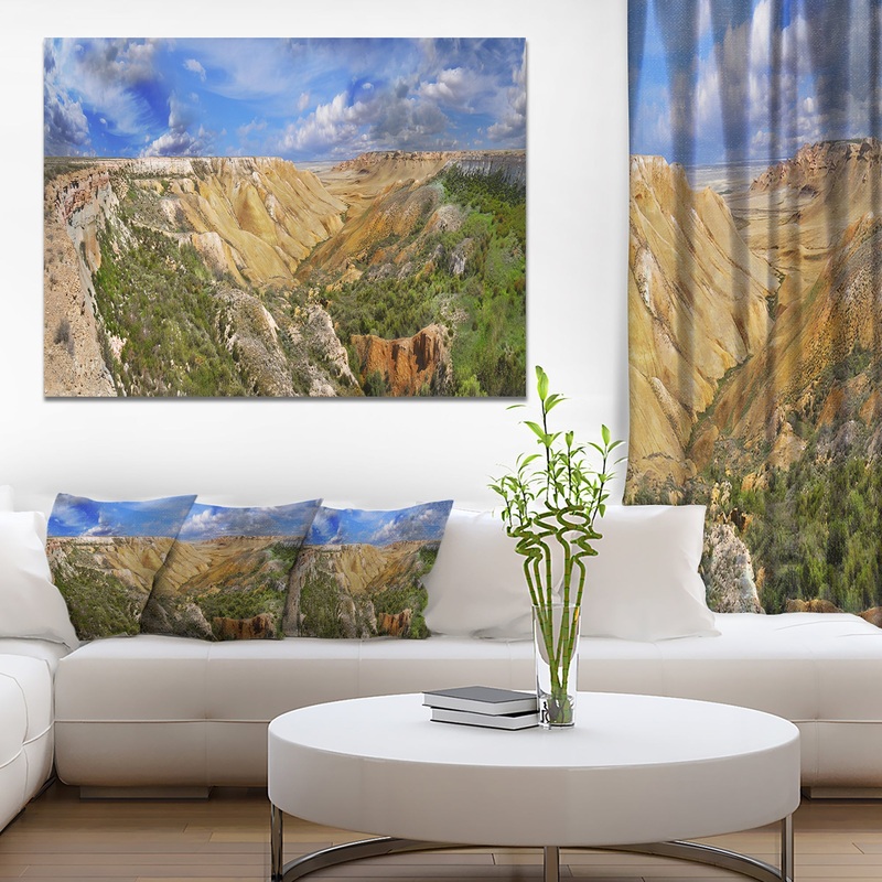Canyon on Slopes of Plateau Ustyurt - Landscape Wall Artwork