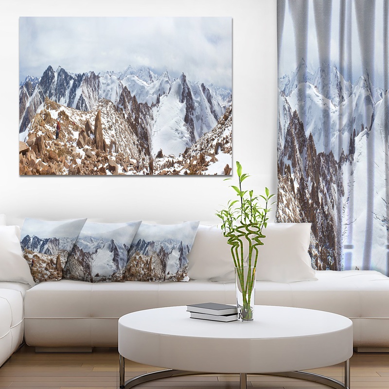 Climbers on the Mountain Top - Landscape Wall Artwork