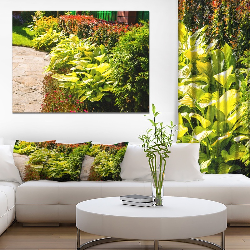Modern Green Garden Design - Landscape Wall Artwork