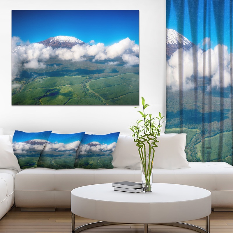 Aerial View of Mount Kilimanjaro - Extra Large Landscape Canvas Art Print