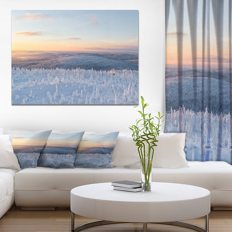 Winter Landscape in Lapland - Extra Large Landscape Canvas Art Print