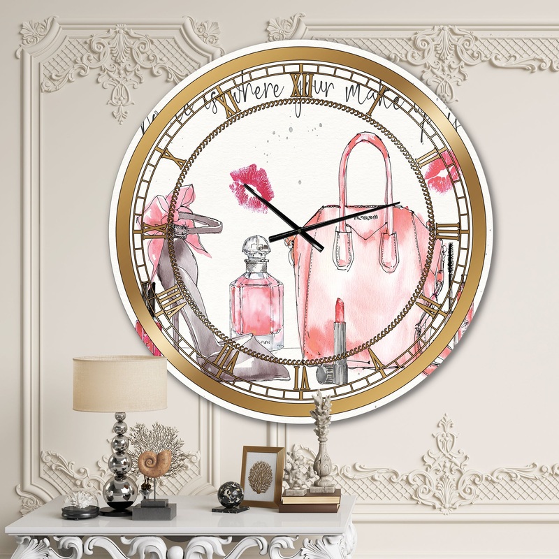 Chic Accents I - Glam Wall CLock