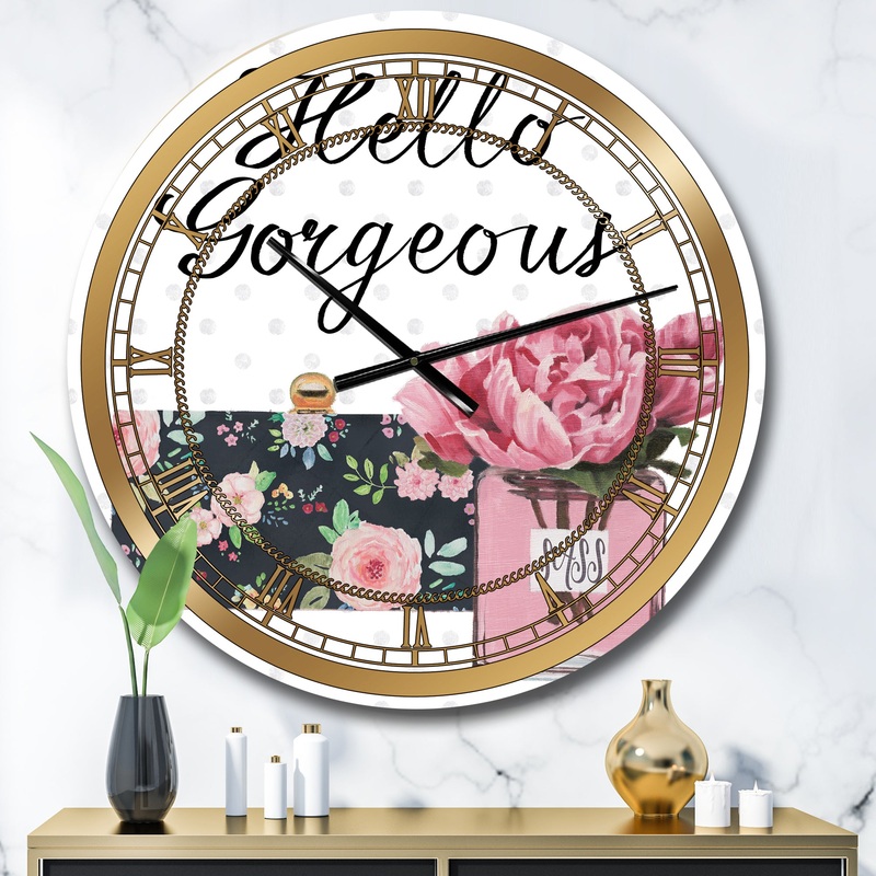 Simply Splendid IV - Posh & Luxe Large Wall CLock