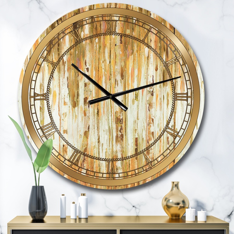 The Forest I Fall Crop - Glam Large Wall CLock